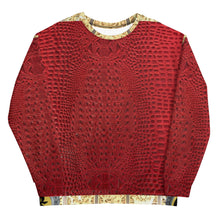 Load image into Gallery viewer, RED GATOR PRINT. DESIGNER SWEATSHIRTS B.S.B