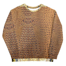 Load image into Gallery viewer, GINGERBREAD GATOR PRINT, DESIGNER SWEATSHIRTS B.S.B