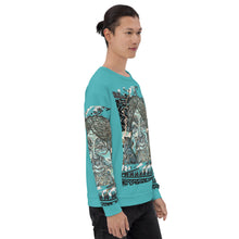 Load image into Gallery viewer, Haunted Stairs Sweatshirt: FINN, Mystical Warrior with Mystical Supernatur Power, Wisdom and Horrible Generosity.