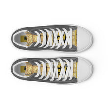 Load image into Gallery viewer, DARK GRAY, Men’s Designer high top canvas shoes