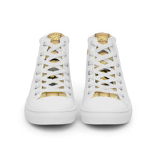 Load image into Gallery viewer, DARK GRAY, Men’s Designer high top canvas shoes