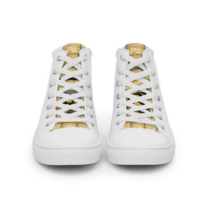 PURPLE, Men’s Designer high top canvas shoes