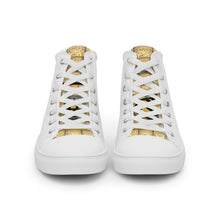 Load image into Gallery viewer, DARK GRAY, Men’s Designer high top canvas shoes