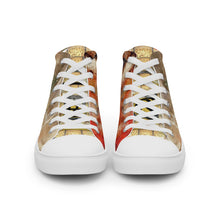 Load image into Gallery viewer, NUDE ABSTRACT, Men’s Designer high top canvas shoes