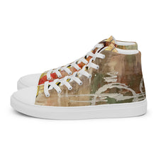 Load image into Gallery viewer, NUDE ABSTRACT, Men’s Designer high top canvas shoes