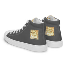 Load image into Gallery viewer, DARK GRAY, Men’s Designer high top canvas shoes