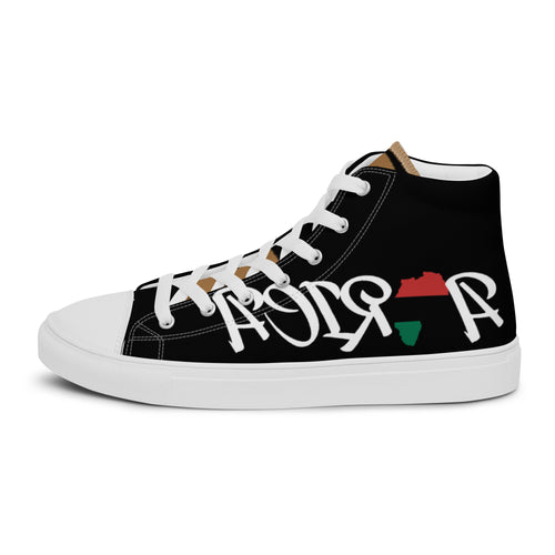 REP YOUR CITY AFRICA Men’s high top canvas shoes