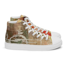 Load image into Gallery viewer, NUDE ABSTRACT, Men’s Designer high top canvas shoes