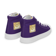 Load image into Gallery viewer, PURPLE, Men’s Designer high top canvas shoes