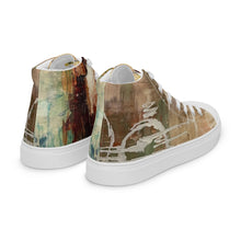 Load image into Gallery viewer, NUDE ABSTRACT, Men’s Designer high top canvas shoes