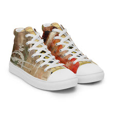 Load image into Gallery viewer, NUDE ABSTRACT, Men’s Designer high top canvas shoes