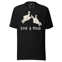 Load image into Gallery viewer, DESIGNER T-SHIRTS , LOVE &amp; PEACE