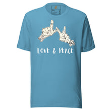 Load image into Gallery viewer, DESIGNER T-SHIRTS , LOVE &amp; PEACE