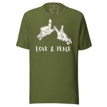 Load image into Gallery viewer, DESIGNER T-SHIRTS , LOVE &amp; PEACE