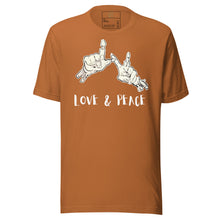 Load image into Gallery viewer, DESIGNER T-SHIRTS , LOVE &amp; PEACE