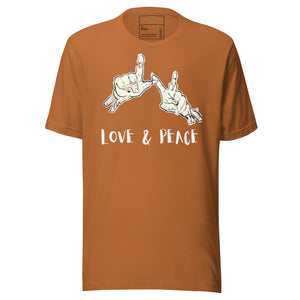 DESIGNER T-SHIRTS , LOVE & PEACE